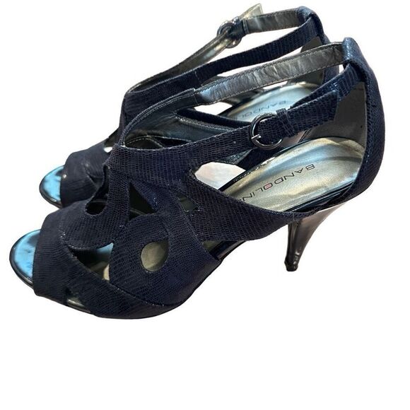 Bandolino navy sandal pump - Picture 2 of 6